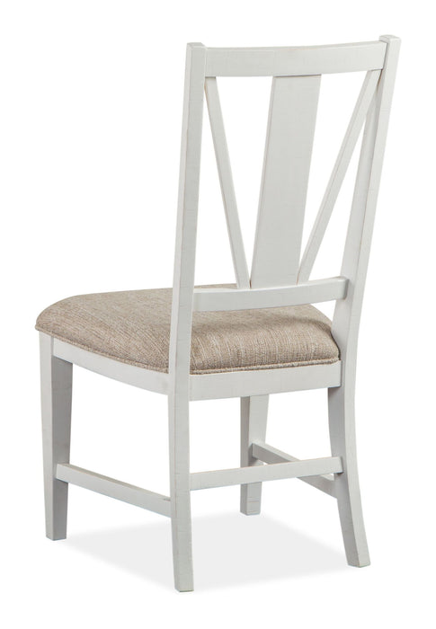 Heron Cove - Dining Side Chair With Upholstered Seat (Set of 2) - Chalk White