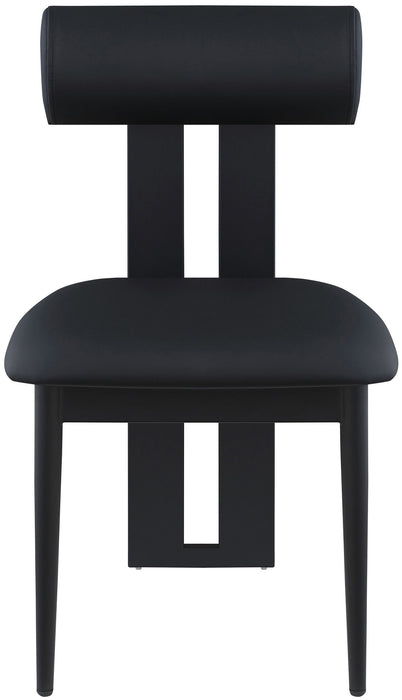 Dario - Faux Leather Dining Chair With Black Frame (Set of 2)