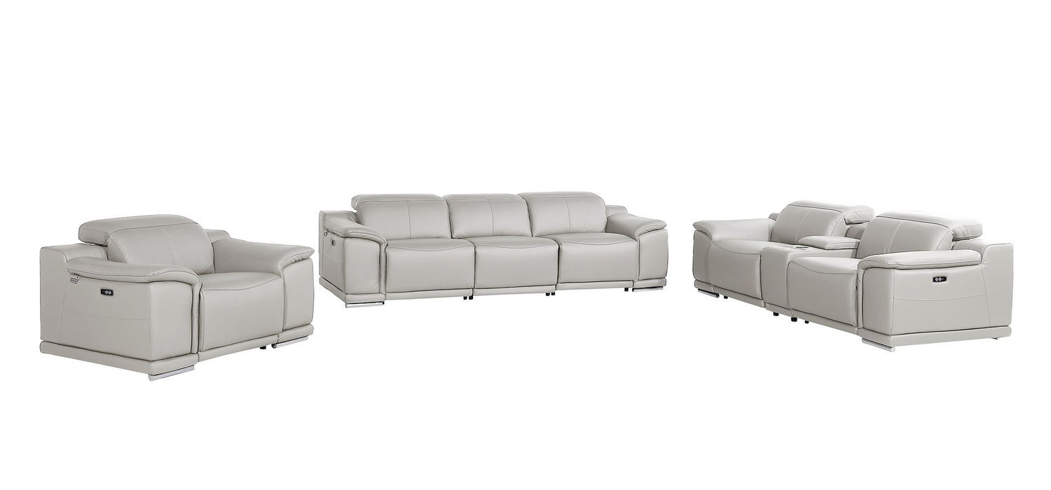 9762 - 7-Piece Modular Power Reclining Sofa, Loveseat And Chair Set With 6 Power Recliners In