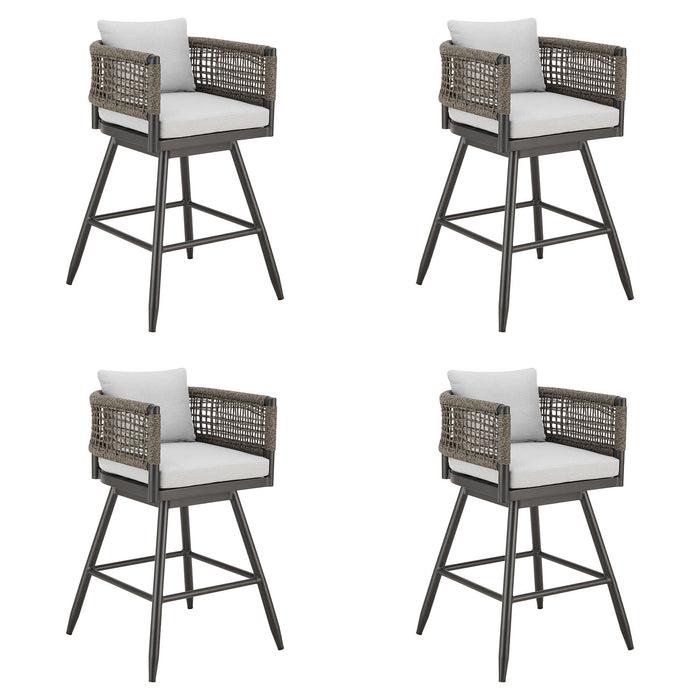 Alegria - Outdoor Patio Swivel Bar Stool Set