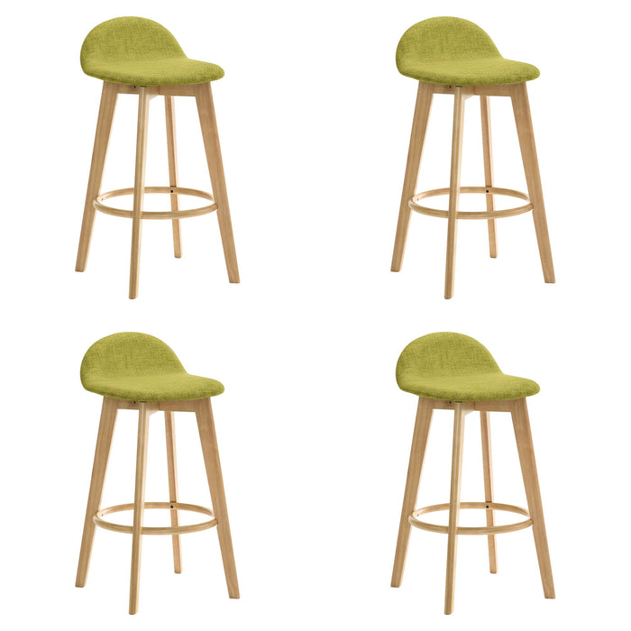Vera - Upholstered Wood Counter Height Barstool