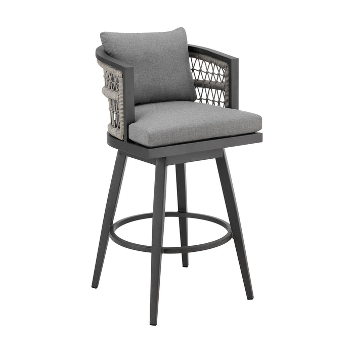 Zella - Outdoor Patio Swivel Bar Stool Set
