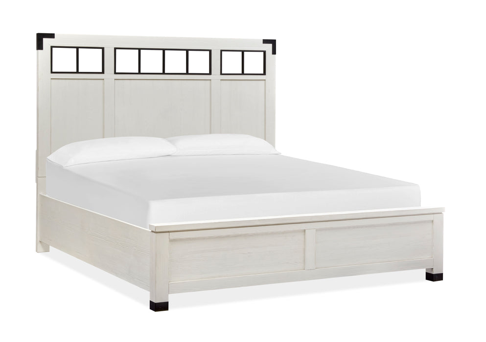 Harper Springs - Complete Panel Bed With Metal Headboard