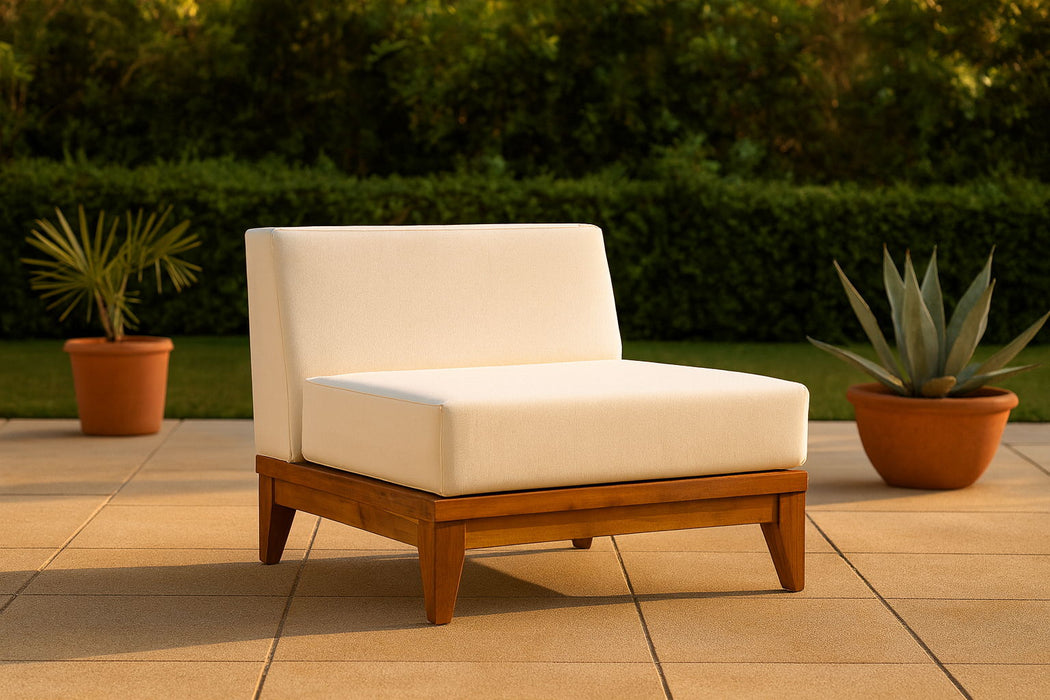 Rio - Armless Chair - Off White