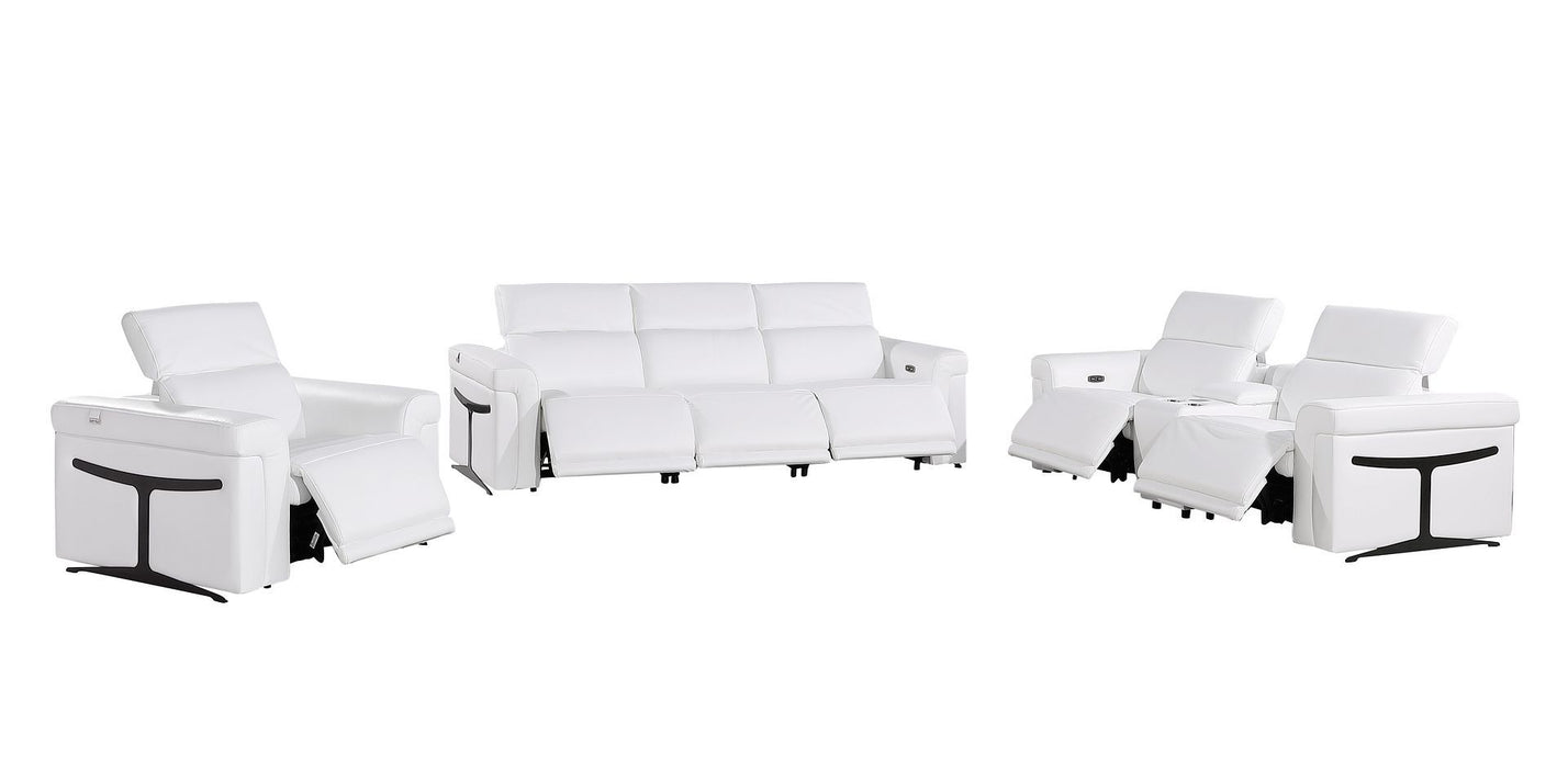 1126 - 7-Piece Modular Power Reclining Sofa, Loveseat & Chair Set In With 6 Power Recliners & Power Headrests