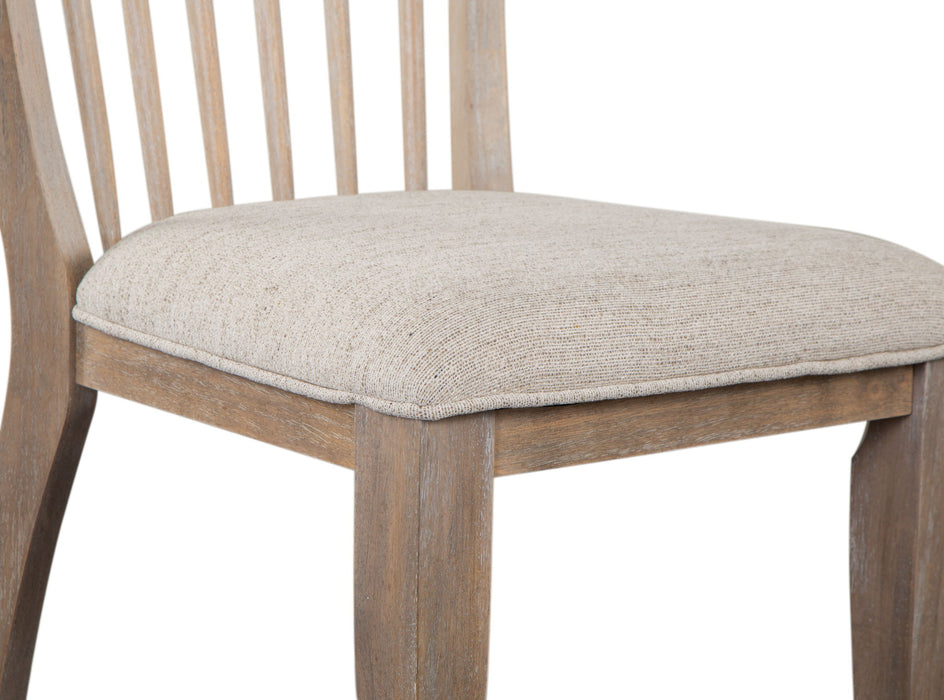 Ainsley - Dining Side Chair With Upholstered Seat (Set of 2) - Cerused Khaki