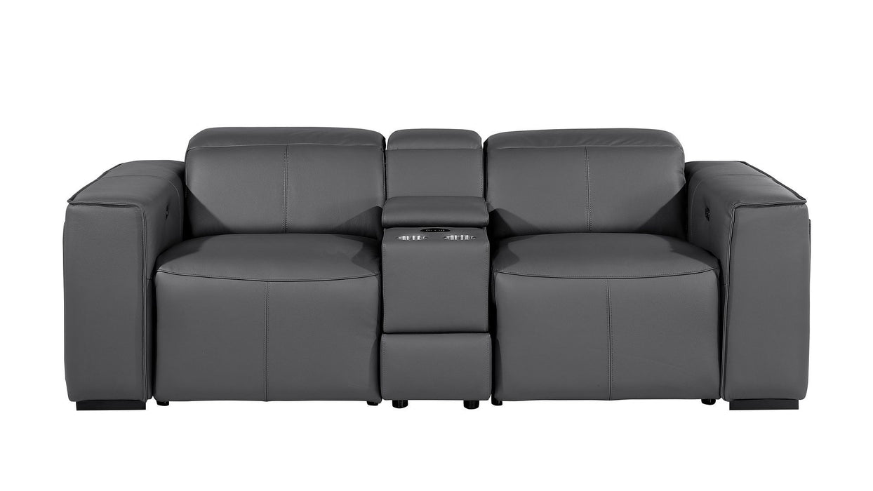 1224 - 3-Piece Modular Power Reclining Loveseat In With 2 Power Recliners & Power Headrests