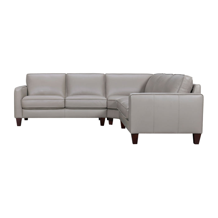 Summit - 3 Piece Leather Sectional Sofa