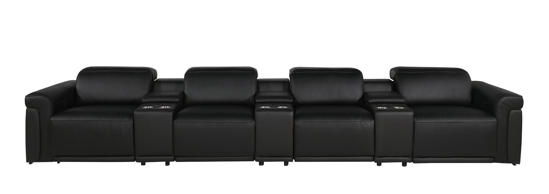 1126 - 7-Piece Modular Power Reclining Sofa In With 4 Power Recliners & Power Headrests