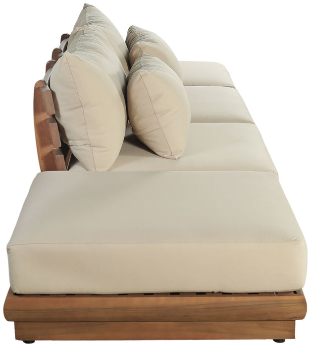 Mirella - 4 Piece Water Resistant Fabric Outdoor Patio Modular Sectional