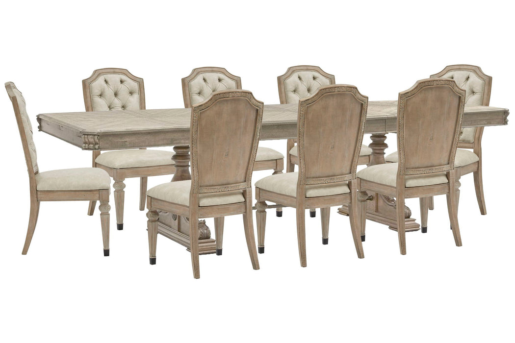 Marisol - Extendable Trestle Dining Table Set