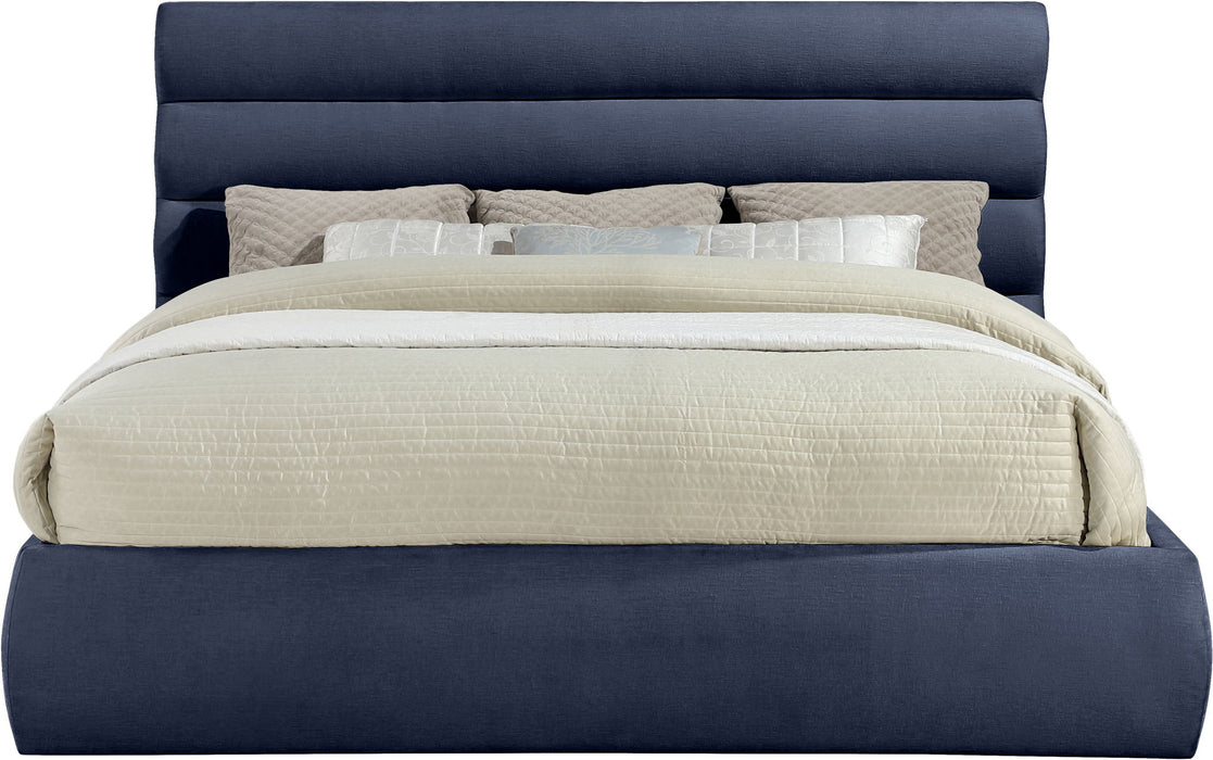 Adam - Chenille Fabric Bed With 52" Headboard