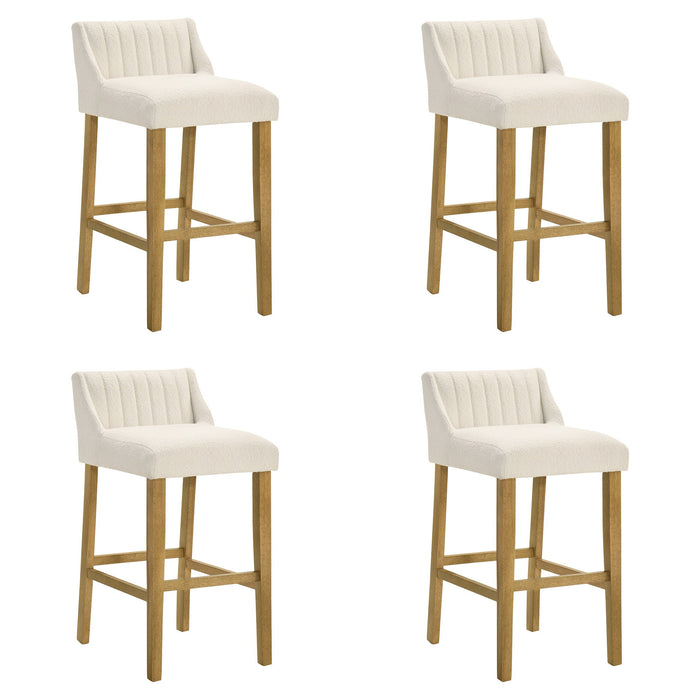 Fauna - Modern Transitional Wood Bar Height Kitchen Bar Stool