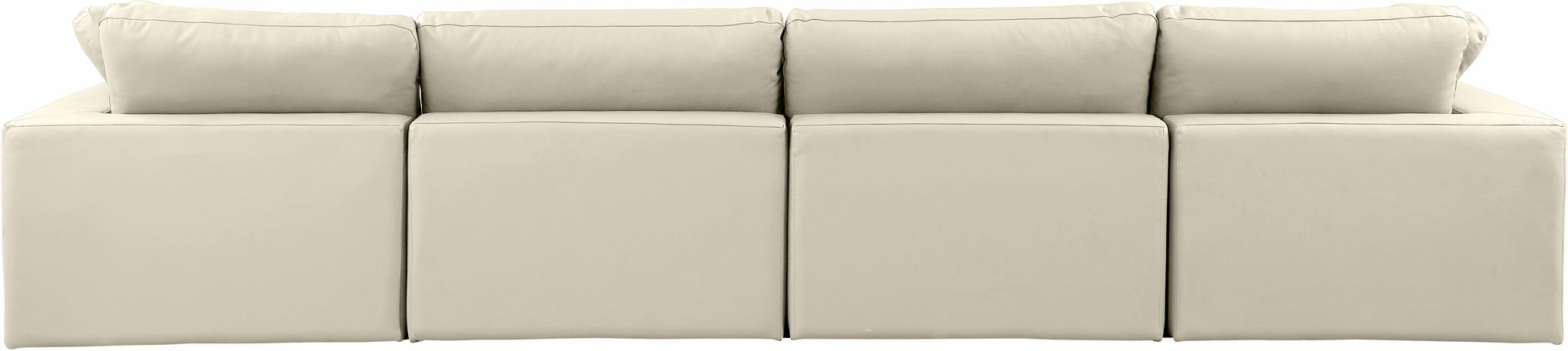 Comfy - Faux Leather Modular Sofa 4 Seats