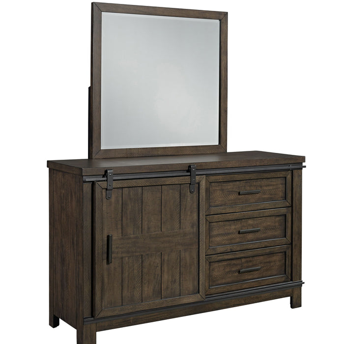 Thornwood Hills - 3 Drawers Dresser & Mirror - Dark Brown