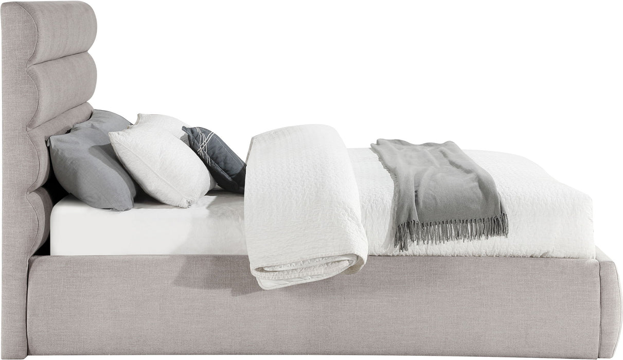 Adam - Linen Fabric Bed With 52" Headboard