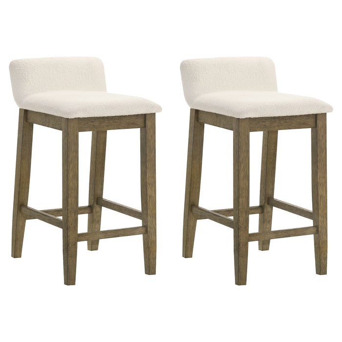Annikah - Modern Transitional Wood Counter Height Kitchen Bar Stool