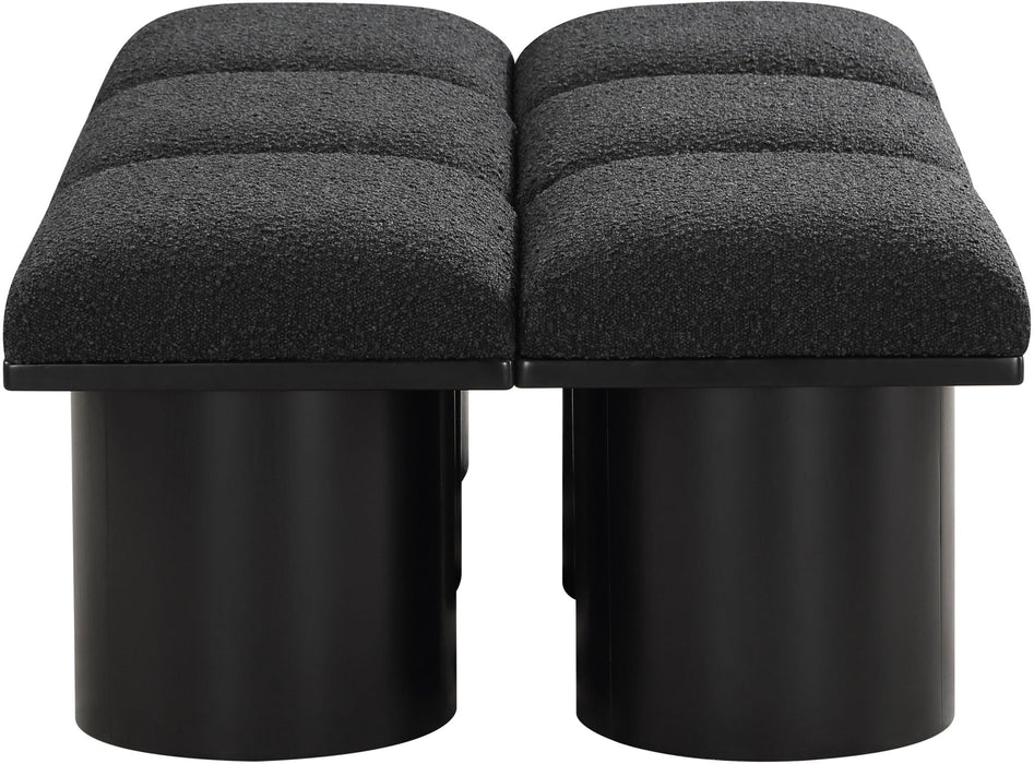 Pavilion - 6 Piece Modular Bench With Black Base