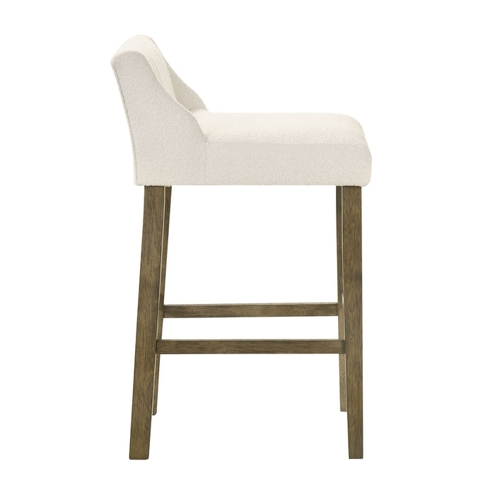 Fauna - Modern Transitional Wood Bar Height Kitchen Bar Stool