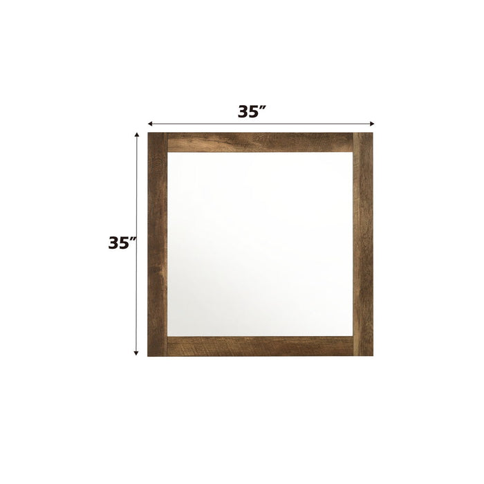 Morales - Mirror - Rustic Oak