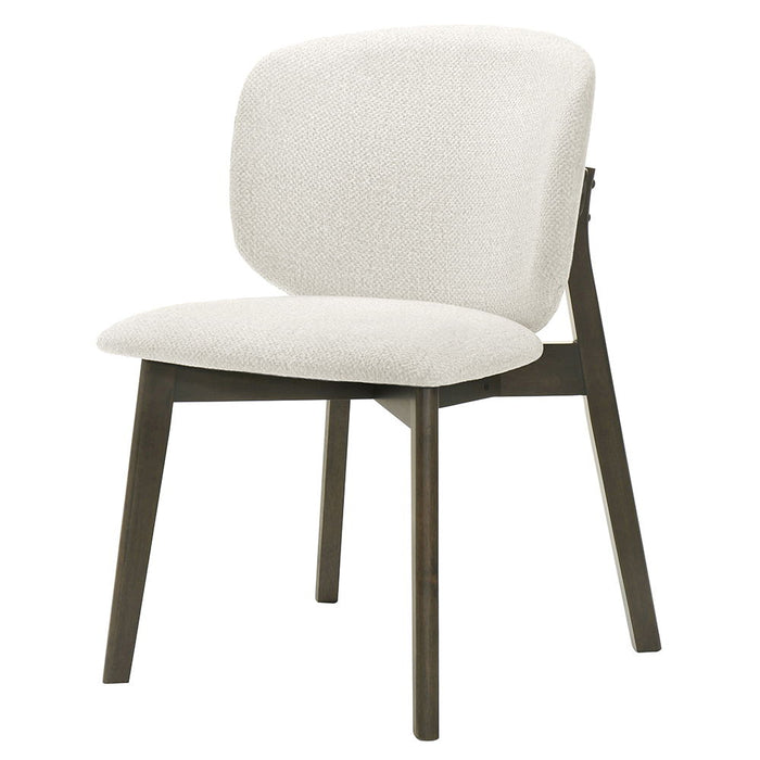 Mallin - Side Chair (Set of 2) - Gray Chenille & Walnut