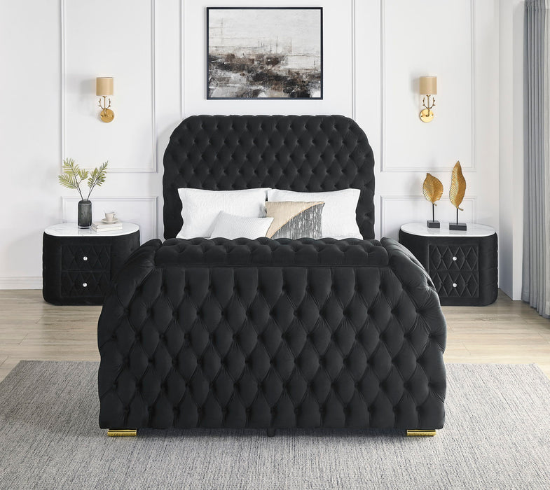 Natalia - Upholstered Bed With Decking Board Set