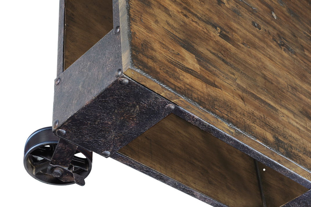 Pinebrook - Rectangular Starter Cocktail Table - Distressed Natural Pine