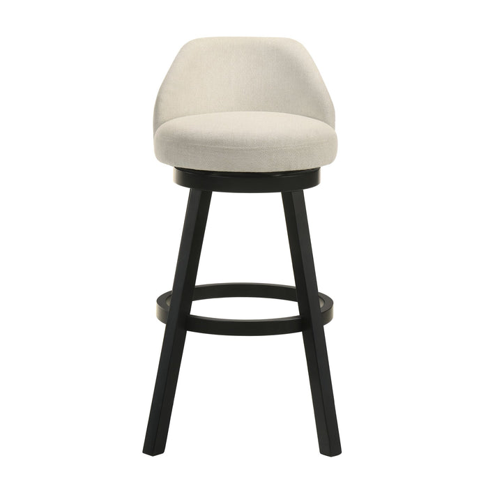 Erika - Modern Transitional Swivel Wood Bar Height Kitchen Bar Stool