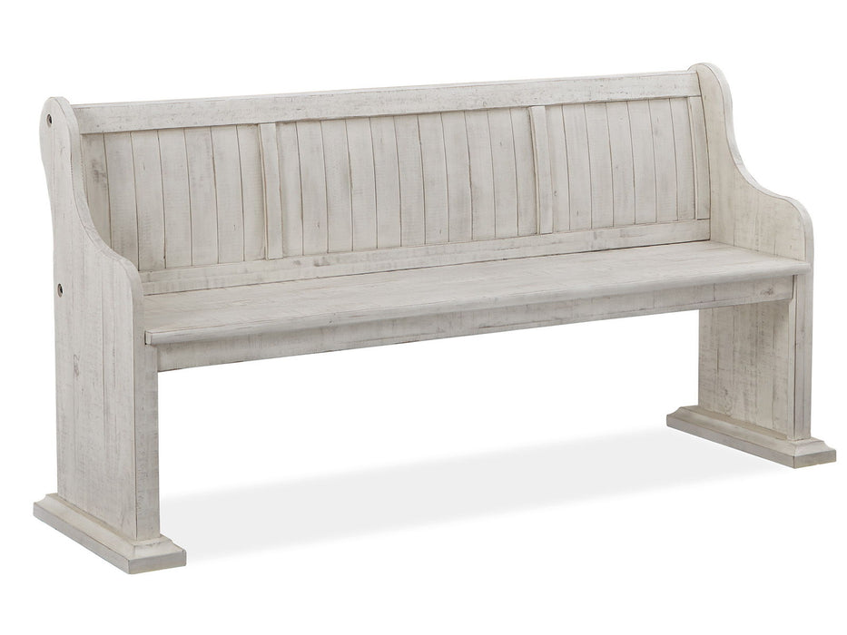Bronwyn - Bench With Back - Alabaster