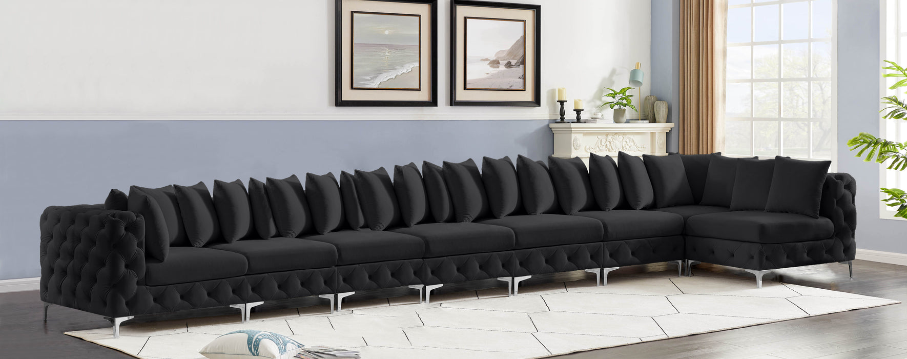 Tremblay - Modular Sectional 8 Piece - Black - Modern & Contemporary