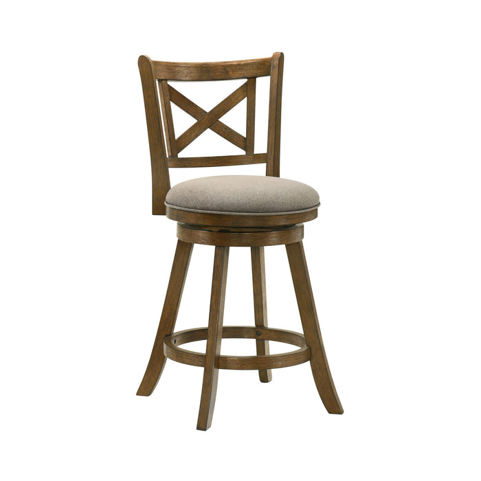 Kodi - Modern Farmhouse Swivel Wood Counter Height Kitchen Bar Stool