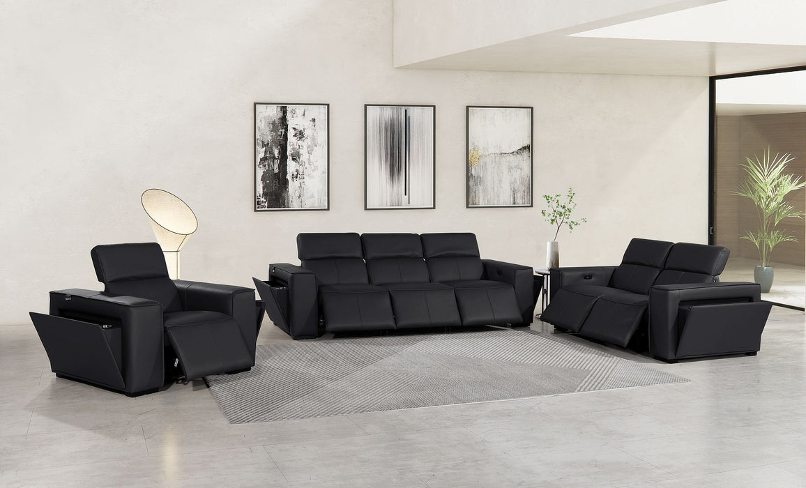 1224 - 6-Piece Modular Power Reclining Sofa, Loveseat & Chair Set In With 6 Power Recliners & Power Headrests