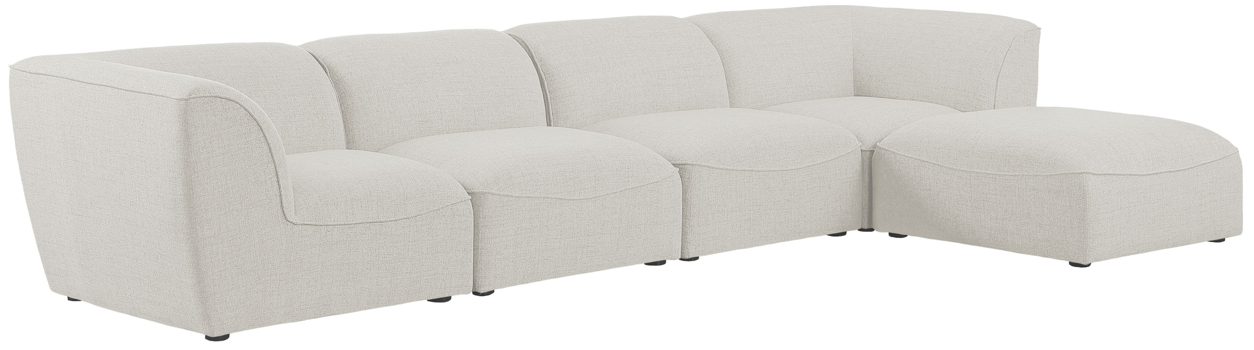 Miramar - Modular Sectional 5 Piece - Cream - Fabric