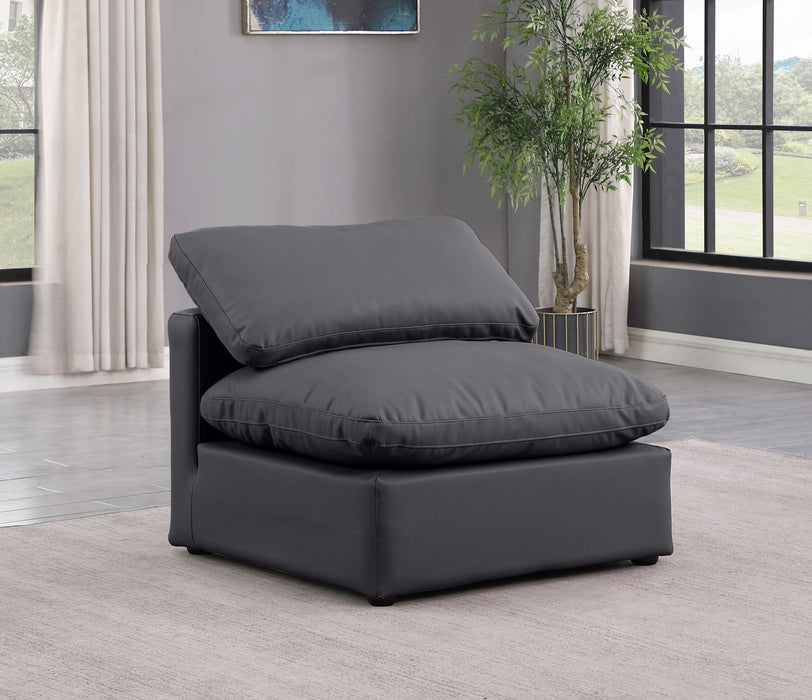 Indulge - Faux Leather Armless Chair