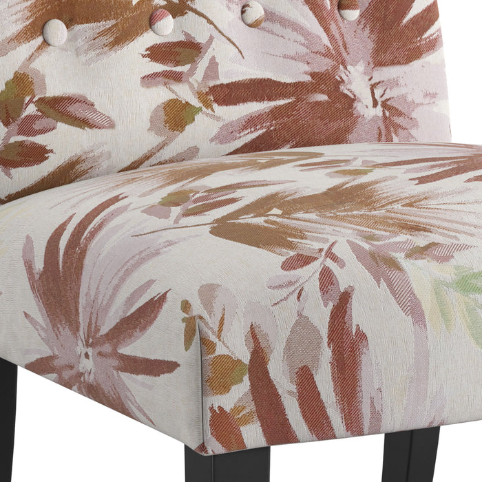 Vera - Accent Chair - Crimson Floral