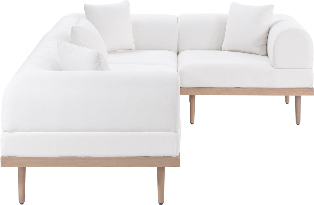 Laguna - 4 Piece 106.5" Upholstered Outdoor Patio Modular Sectional