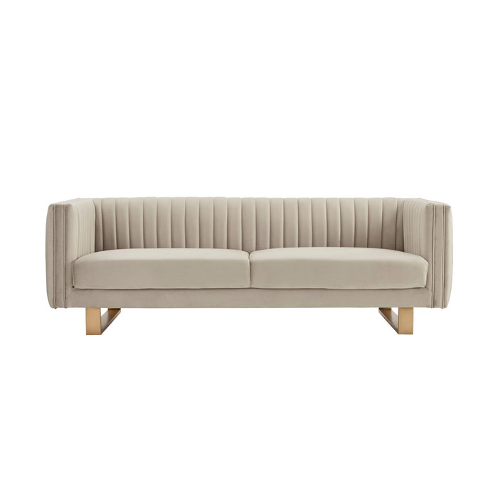 Delilah - Velvet Square Arm Sofa