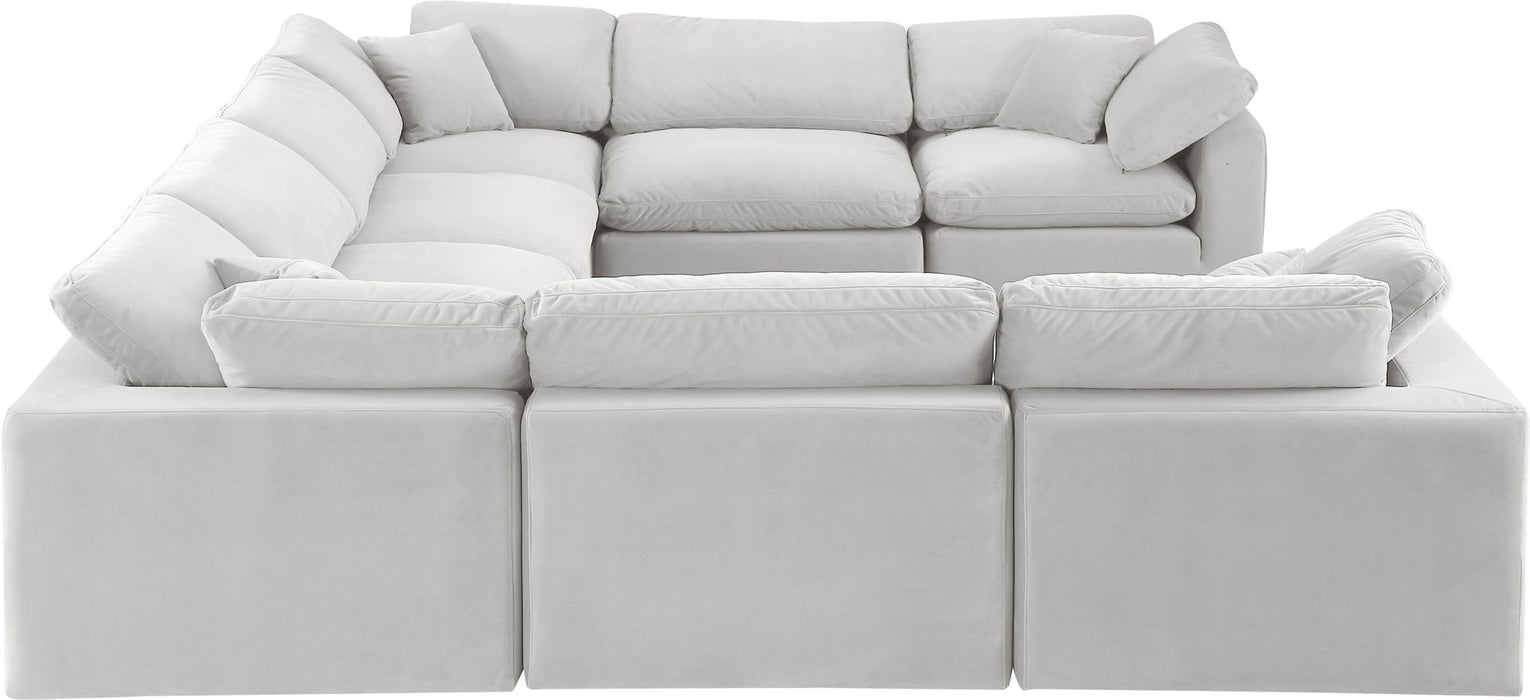 Comfy - 8 Piece Velvet Modular Sectional