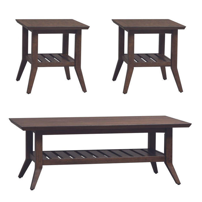 Ventura Blvd - 3 Piece Table Set - Dark Brown