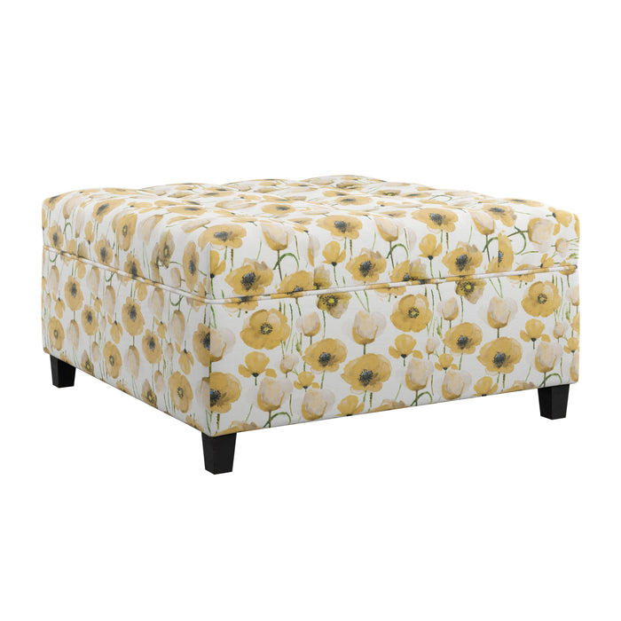 Celia - Storage Ottoman - Golden Poppy