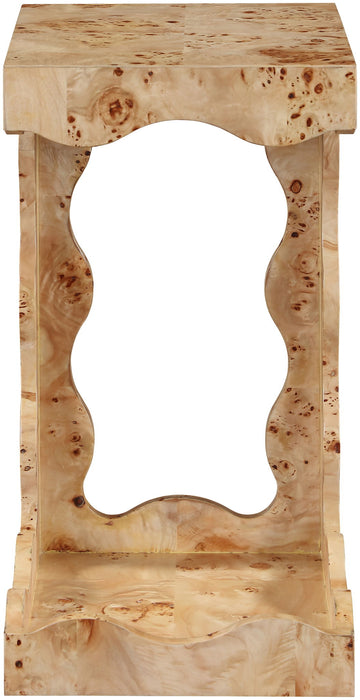 Vassa - Burl Veneer End Table