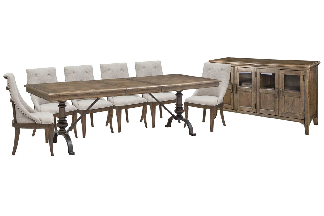 Roxbury Manor - Extendable Rectangular Dining Table Set