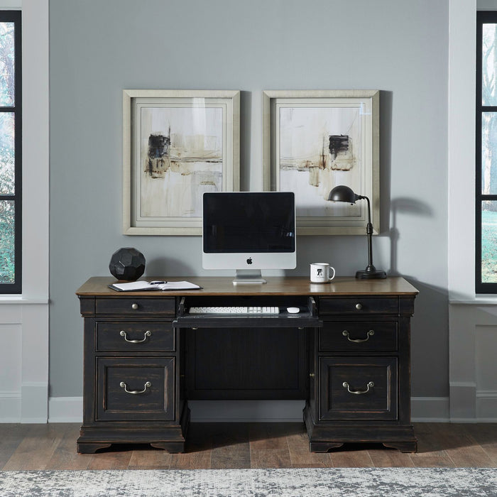 Meritage - Jr Executive Desk - Black