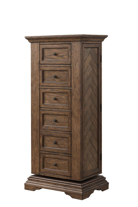 Mar Vista - Swivel Lingerie Chest With Mirror - Walnut