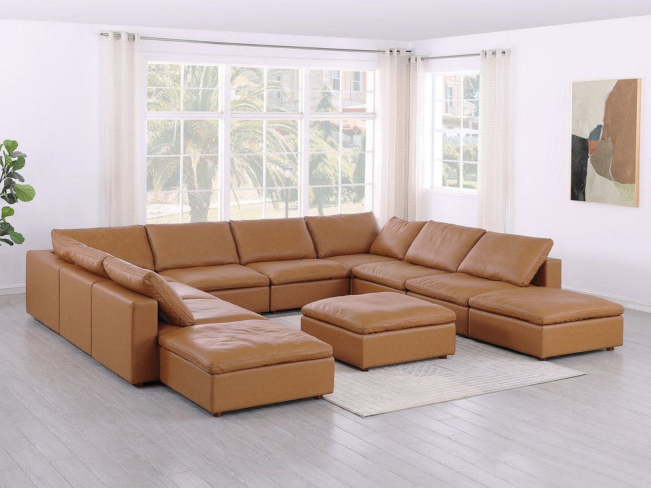 1100 - Top-Grain Italian Leather 11-Piece Sectional With Chaise