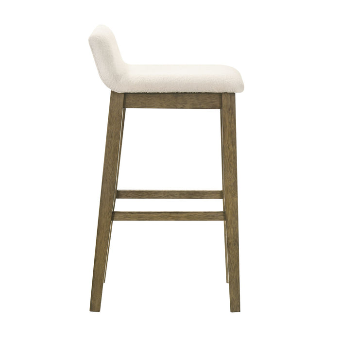 Annikah - Modern Transitional Wood Bar Height Kitchen Bar Stool