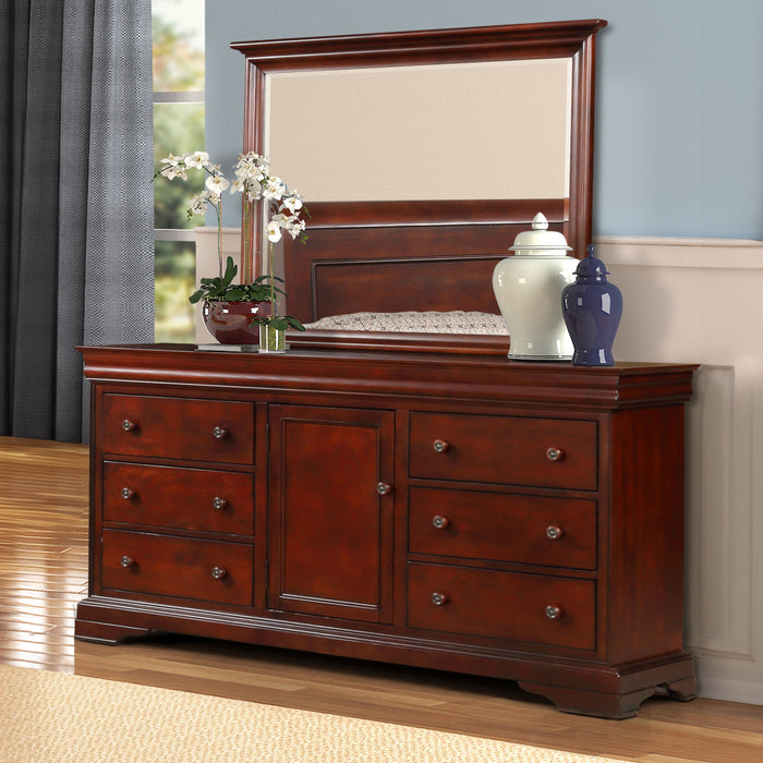 Versailles  - Dresser & Mirror - Dark Brown