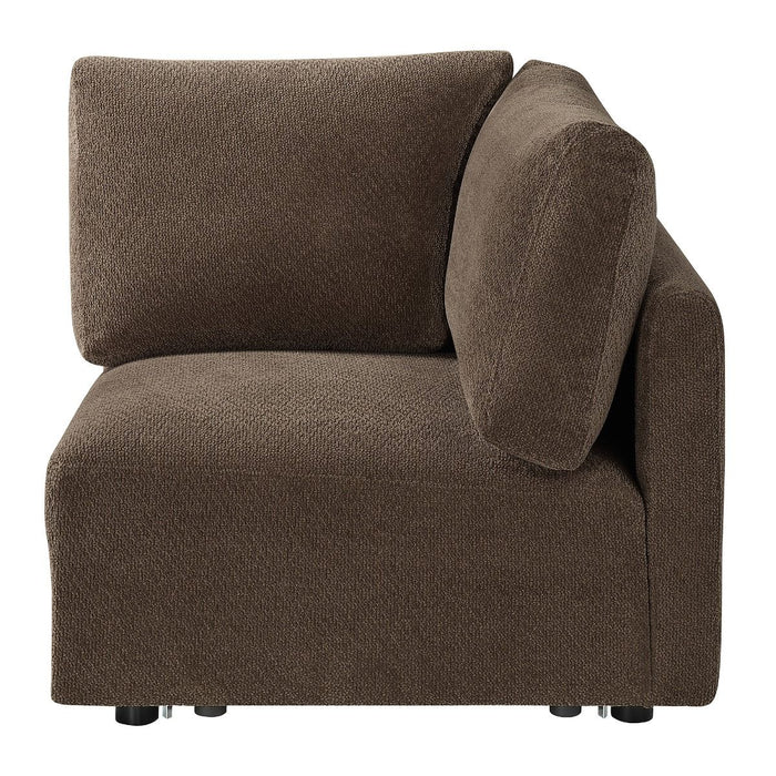 Theodore - Modular Wedge - Brown Chenille