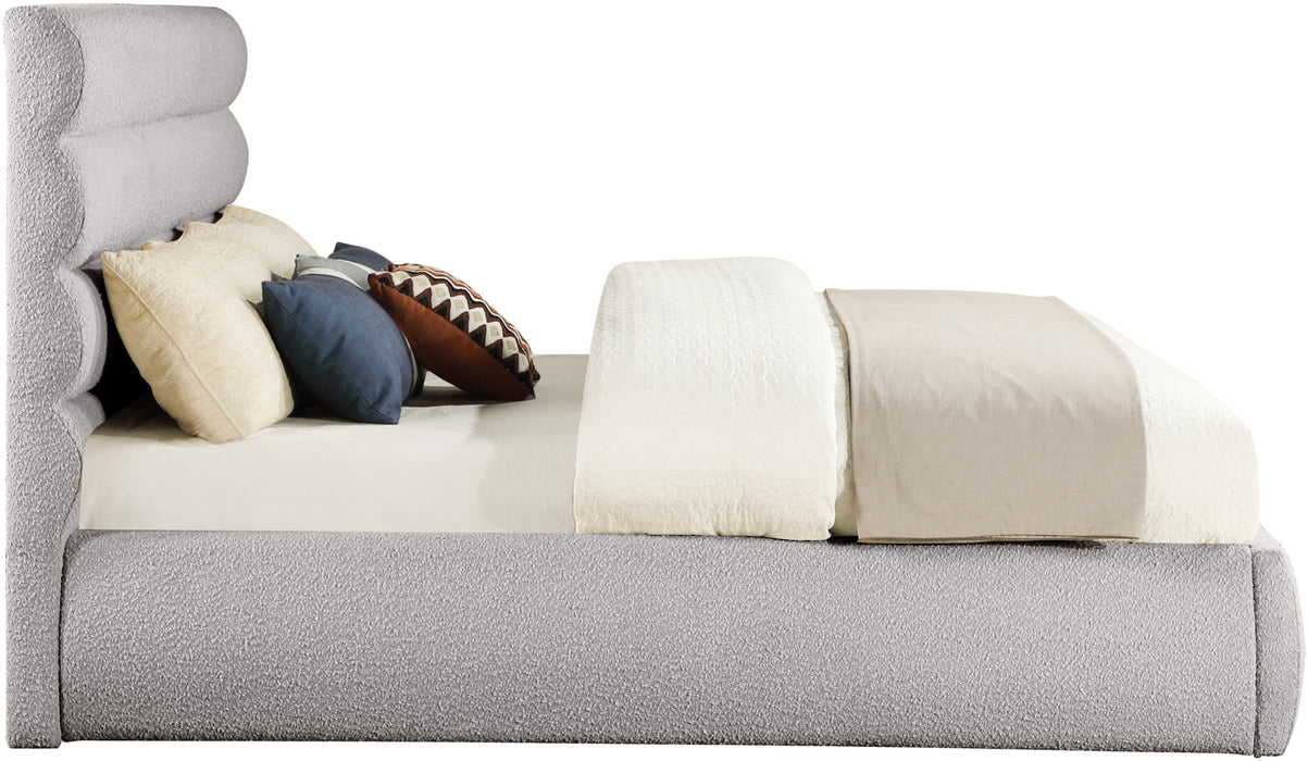 Adam - Boucle Fabric Bed With 52" Headboard