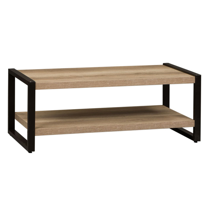 Sun Valley - 3 Piece Table Set With Faux Metal - Light Brown